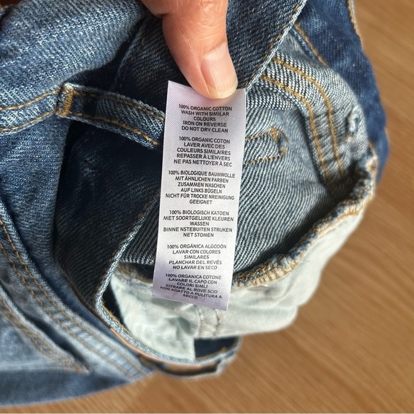 NWT Nasty Gal Organic Denim Distressed High Waisted Jean Shorts Women’s 4 - Picture 4 of 9